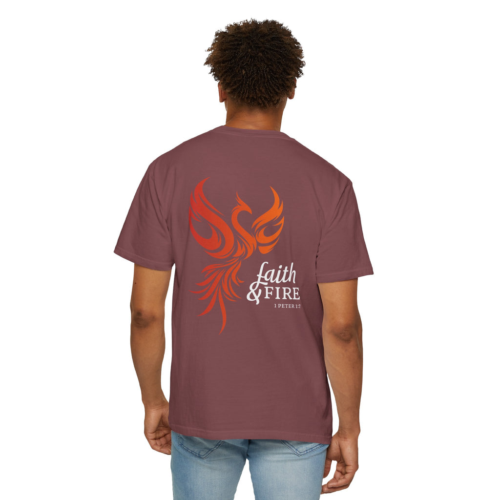 Phoenix Rising Faith & Fire Unisex T-Shirt