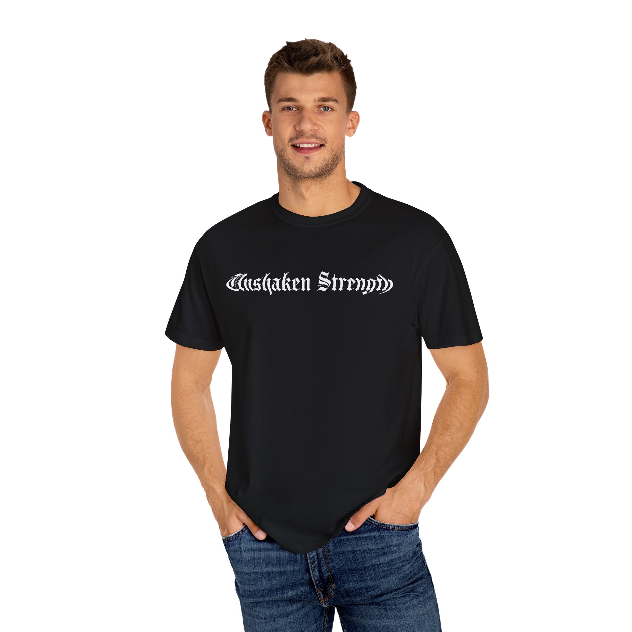 God is My Strength Unisex T-shirt Pump Cover with Psalm 28:7 Inspired Design
