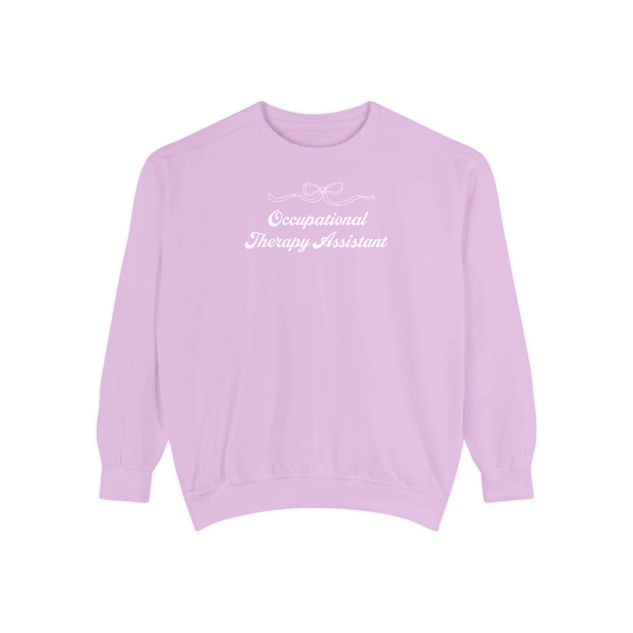 Occupational Therapy Assistant Crewneck Sweatshirt | Retro 70s, Coquette & More | Comfort Colors