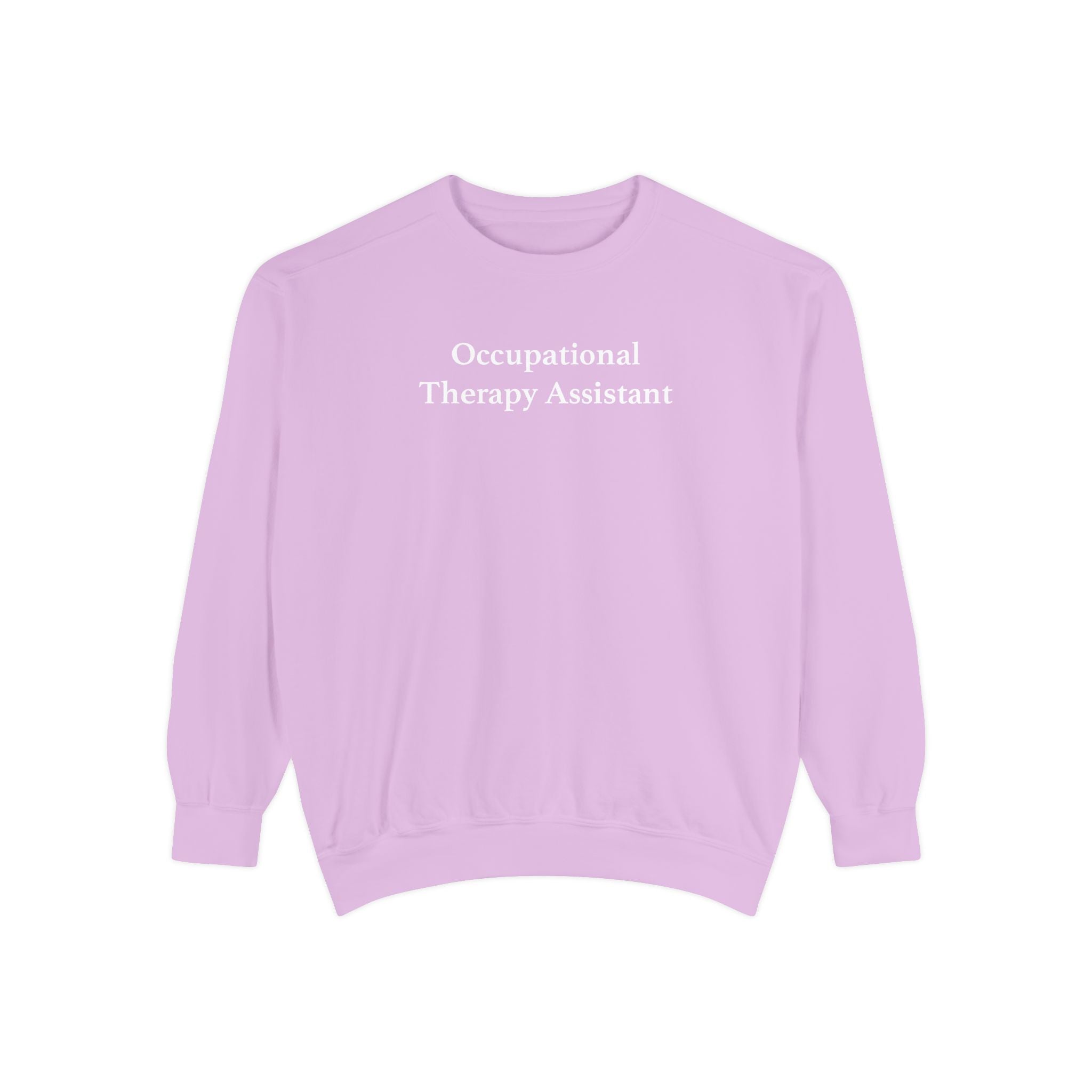 Occupational Therapy Assistant Crewneck Sweatshirt | Retro 70s, Coquette & More | Comfort Colors