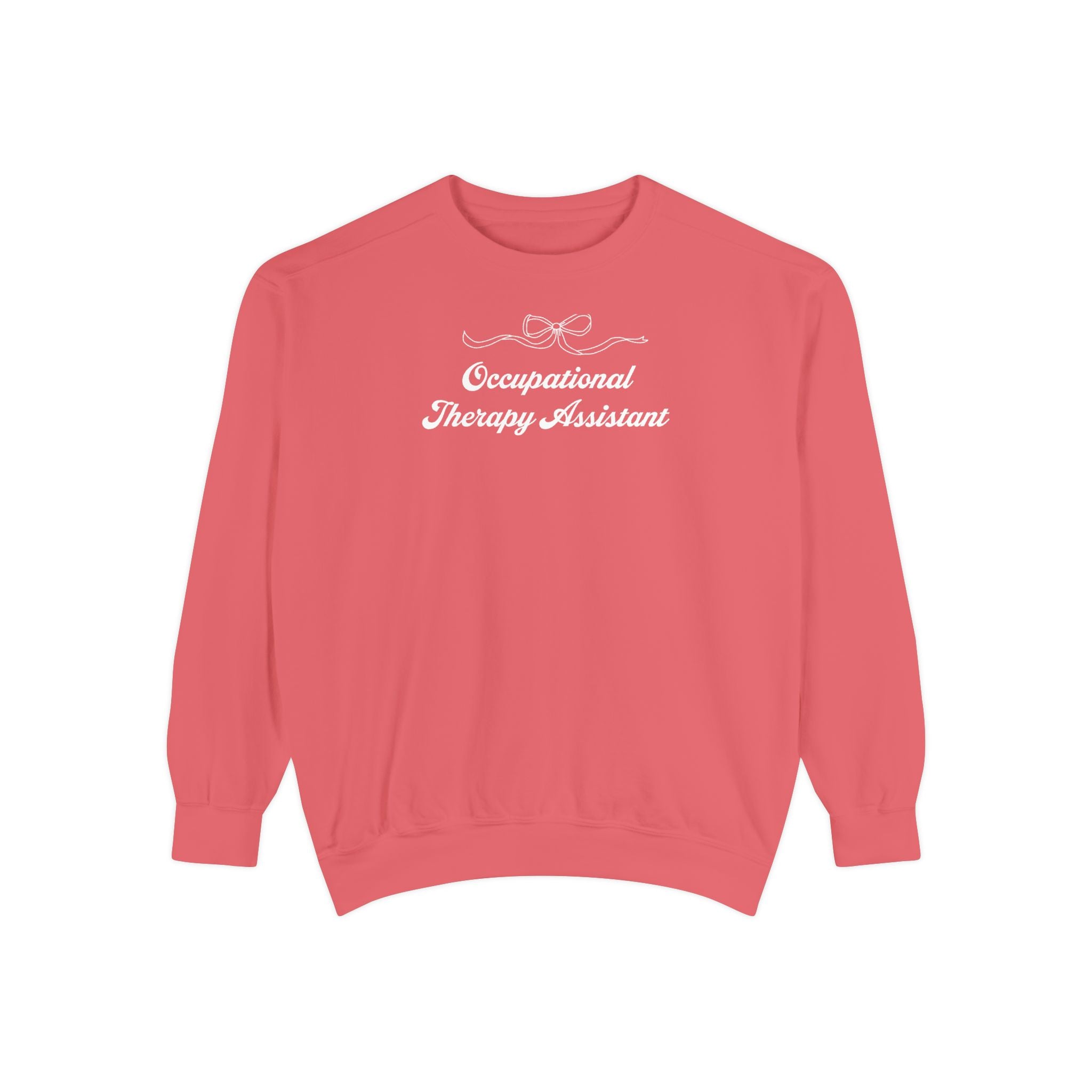 Occupational Therapy Assistant Crewneck Sweatshirt | Retro 70s, Coquette & More | Comfort Colors