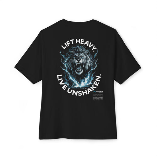 Lift Heavy Live Unshaken heavyweight boxy tee