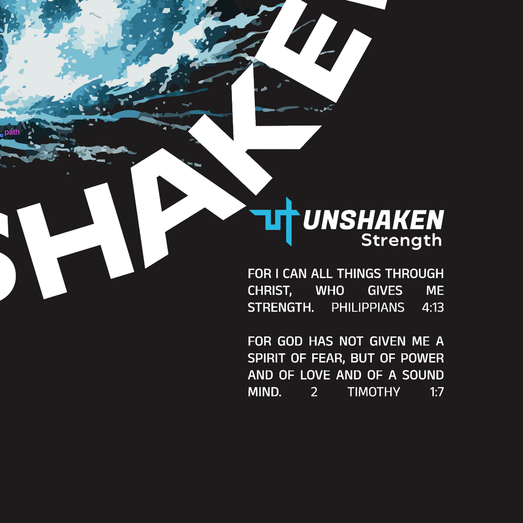 Christian training t-shirt for strength and faith