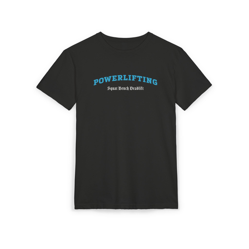 Powerlifting training tee shirt