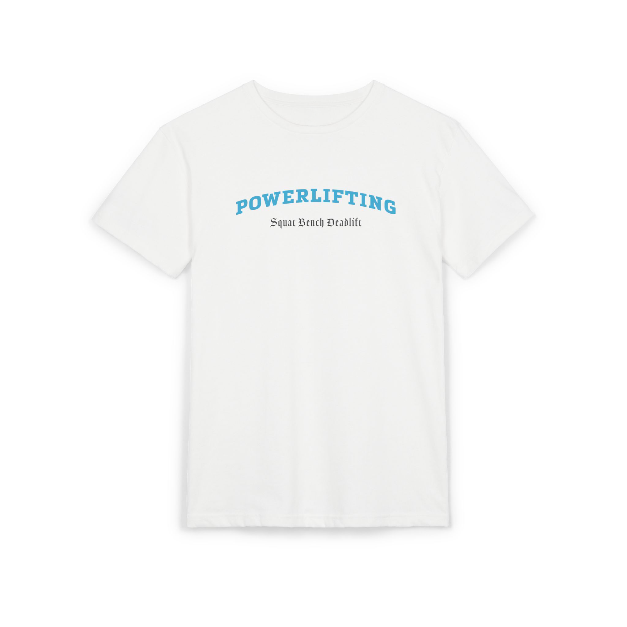 Christian gym apparel powerlifting tee