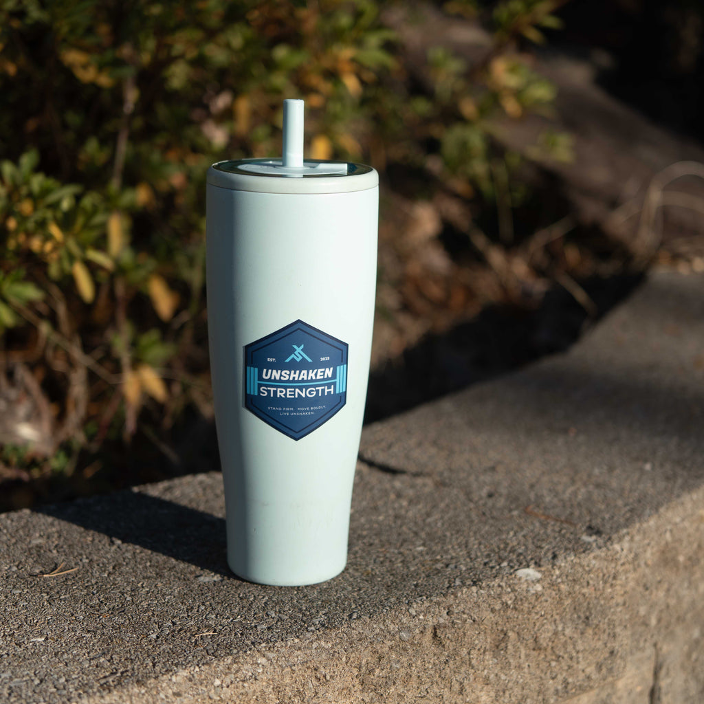 Unshaken Strength Badge Logo Sticker