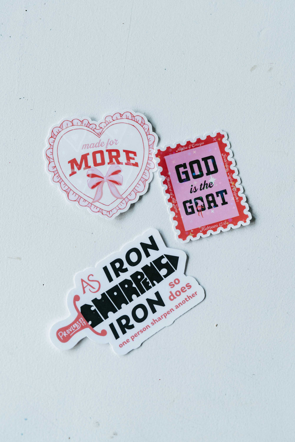 Iron Sharpens Iron Sticker (Proverbs 27:17)