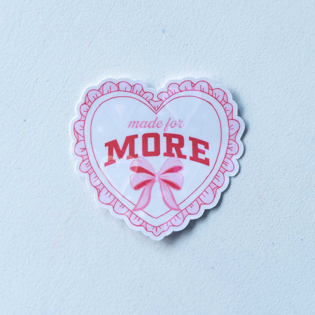 Made for More Coquette Heart Hand-Illustrated Sticker